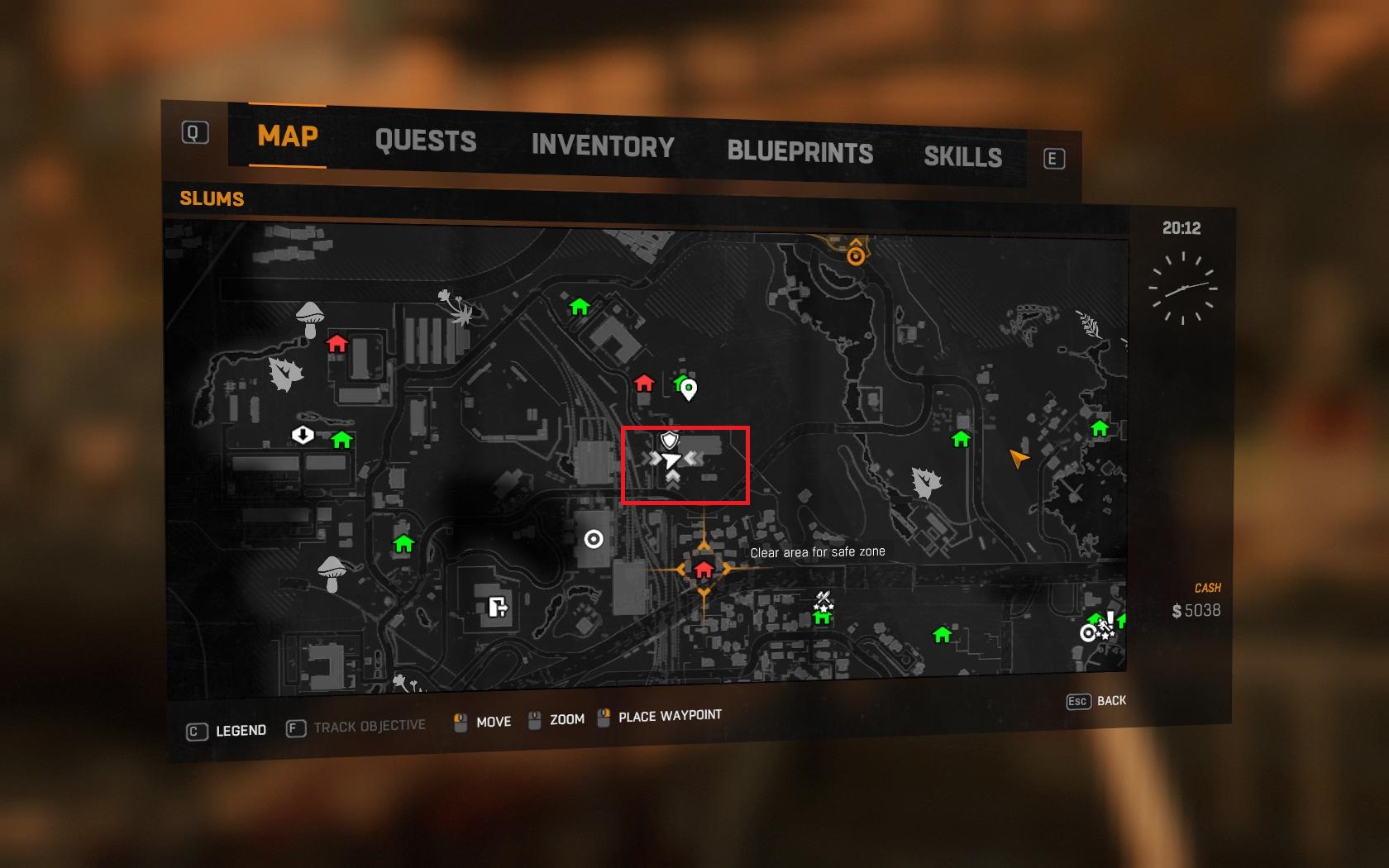 dying light old town map