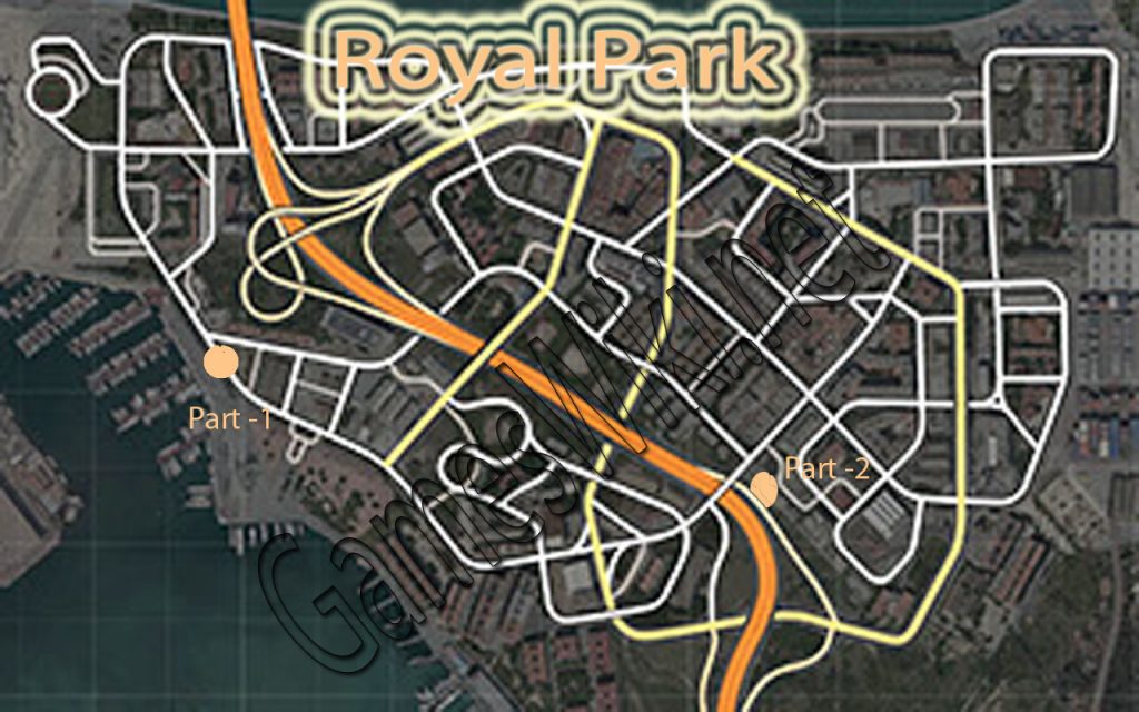 Need-For-Spped-Royal-Park-Free-Parts-Location-Map